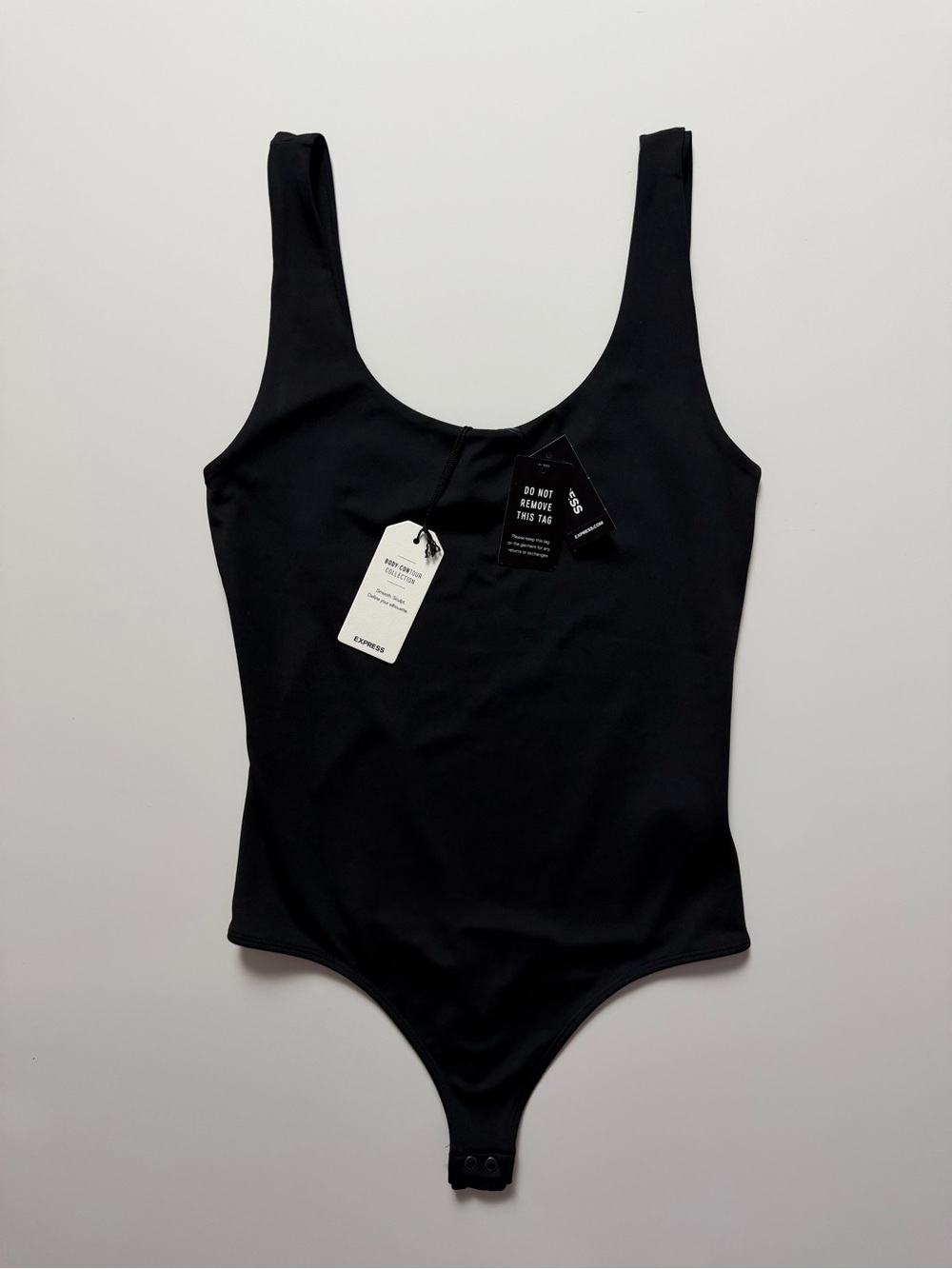 NWT Express Body Contour Collection Smooth Bodysuit, Black, Size S